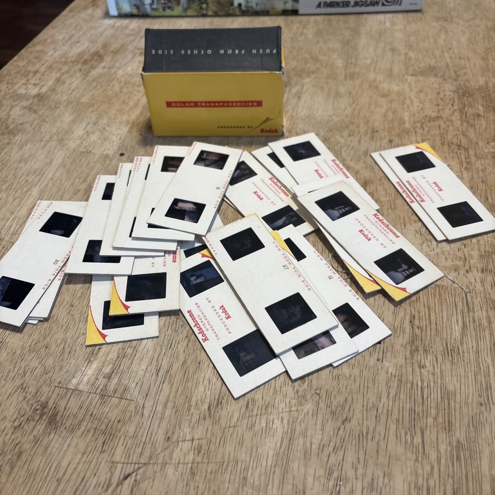 30 Vintage Kodak Realist Kodachrome Slides Wedding Family Photo Lot 50s 60s